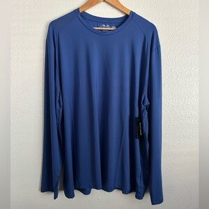 Polo Ralph Lauren RLX Performance Athletic Long Sleeve Shirt Blue Men’s Size 2XL